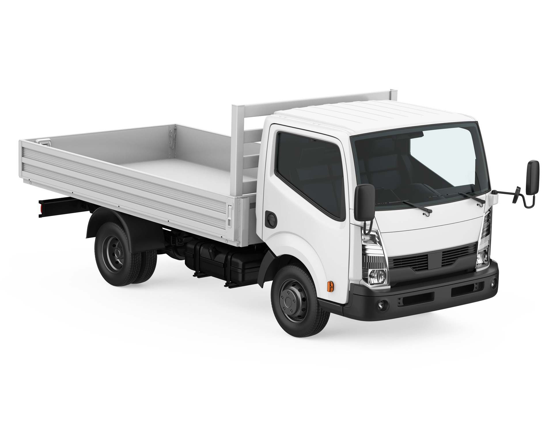 Flatbed Truck Isolated